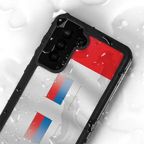 Serbia Soccer Flag Galaxy S24 Plus Waterproof Case